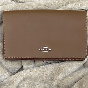 Coach Tan Leather Clutch